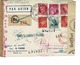 AVIATION , EXPO AERIENNE GALLERIA PHIL OCTOBRE 1943, FRANCE-BUCAREST , R255 CACHET 34, CENSURE ALLEMANDE - Lettres & Documents