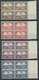 LUXEMBURG 234-37,250/1 VB **, 1931/3, Breguet-Doppeldecker In Viererblocks, Postfrisch, Pracht, Mi. 88.- - Andere & Zonder Classificatie