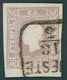 ÖSTERREICH BIS 1867 17 O, 1858, 1.05 Kr. Lila, R3 (TR)IESTE, Kabinett, Fotobefund Dr. Ferchenbauer, Mi. 400.- - Gebraucht