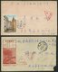 CHINA - VOLKSREPUBLIK 1966-69, 3 Verschiedene Militärbriefe Mit Roten Dreiecksstempeln Militärpost, Portofrei, Feinst - Storia Postale