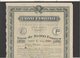 Action : Société  De Capitalisation " Caisse Familiale" Siège Social à Paris  Titre De 10.000 Francs 1938 + Courrier - Bank & Insurance