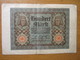 · Billet, Allemagne, 100 Mark  -  Ft: 16 X 10,5 Cm - 1920, - Reichsschuldenverwaltung