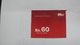 India-airtel Prepiad Card-(52a)-(rs.60)-(new Delhi)-()-(look Out Side)-used Card+1 Card Prepiad Free - India
