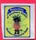 SOUTH SUDAN Südsudan 10 & 25 SSP Revenue / Fiscal Stamps Western Equatoria State Pineapple Timbres Fiscaux Soudan Du Sud - Zuid-Soedan