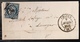 LETTRE 1851 Ceres N°4  25c Bleu Pc 705  + Dateur Type 14 De Chalus Pour Limoges Tres Frais Signé Baudot - 1849-1850 Ceres