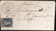 LETTRE 1851 Ceres N°4  25c Bleu Pc 3139  + Dateur Type 14 De ST Junien Tres Frais Signé Baudot - 1849-1850 Ceres