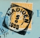 Nederlands Indië - 1899 - 2,5 Cent Cijfer Op 5 Cent Cijfer, Briefkaart G10 Van VK MADIOEN Via Maos Naar Paris / France - Niederländisch-Indien