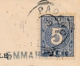 Nederlands Indië - 1903 - 5 Cent Cijfer Op Briefkaartfront Van L EMMAHAVEN Via Padang Naar Batavia - Front Only - Indes Néerlandaises
