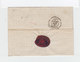 Sur Pli AC Helvetia Assise 25 C. Vert. CAD Genève 1877. Cachet Rouge Ambulant Suisse. CAD Lyon. (1091x) - Marcofilia