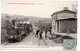 Villeneuve Sur Bellot : La Gare (Vue Intérieure Avec Train, Locomotive En Gros Plan) - Autres & Non Classés