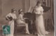 AQ12 Children, 2 Girls And Mother Playing The Violin And Piano (3) - Children And Family Groups