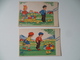 2 CARTES  JOYEUSES  PAQUES  OEUF  POUSSIN - Ostern