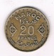 20 FRANC 1371 AH MAROKKO /1411/ - Maroc