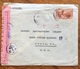 LIBANO  ENVELOPE COVER PAR AVION   FROM BEYROUTH  TO  UTICA N.Y.  U.S.A.    CENSURATA - Libano