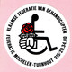 Sticker - Vlaamse Federatie Voor Gehandicapten - Mechelen - Turnhout - 1985 - Autocollants