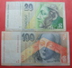 SLOVAKIA LOT X 2 BANKNOTES, 20 AND 100 KORUN - Slowakije