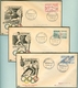 FRANCE Complete Set On Six Illustrated Olympic Covers With First Day Cancel Fencing Equestrian Swimming Rowing Canooing - Sommer 1952: Helsinki