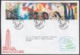 2001-FDC-56 CUBA FDC 2001. REGISTERED COVER TO SPAIN. BARBADOS TERRORISM CRASH AIRPLANE, ATENTADO AVION BARBADOS. - FDC