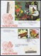 2003-FDC-50 CUBA FDC 2003. REGISTERED COVER TO SPAIN. MARIPOSAS Y FLORES, BUTTERFLIES, FLOWERS. - FDC