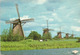 Moulins à Vent De Kinderdijk (Zaanse Schans), Belle Carte Postale Des Pays-Bas Adressée Andorra,avec Timbre à Date - Moulins à Vent