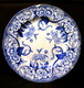 ASSIETTE Service "Flora" Fleur Liseron Bleu CREIL & MONTEREAU Céramique Faience Earthenware Art Deco XIXème S. ! - Creil Montereau (FRA)