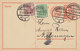 Germany Deutsches Reich Uprated Postal Stationery Ganzsache 85 Pf. Neben 40 Pf. Postreiter BRAUNSCHWEIG 1922 MELSUNGEN - Postkarten