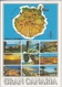 GRAN CANARIA  Mapa De La Isla   Vista Diverso     Nice Stamp - Gran Canaria