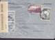 Argentina Via Norte America ROSARIO 1942 Cover Letra VILLARET Suisse P.C. 90 OPENED BY EXAMINER '8098' (American Censor) - Cartas & Documentos