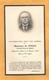 GENEALOGIE FAIRE PART DECES CARTE MEMOIRE  LOUIS FRANCOIS REGIS DE SORAS 1944 - Décès