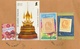 Thailande Thailand Mail To France  King Flowers Queen's Collection Busabok Mala - Thaïlande