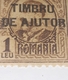 Error Romania 1918 CAROL I, Overprint TIMBRU AJUTOR,HELP STAMPS, 1LEU , BROKEN WORD ROMANIA, SEE IMAGE - Errors, Freaks & Oddities (EFO)