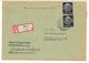 1942- .lettre REC. KÖLN - KÖLNER VERLAGS ANSTALT UND DRUCKEREI Avec Paire De Timbres HINDENBURG Voir 2 Scans - Briefe U. Dokumente