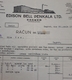 Edison Bell Penkala LTD Zagreb Račun, Invoice Kingdom Of Yugoslavia 1930 - Lettres De Change