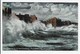 Storm Scene, Ramsey Promenade. Manx Sun Series 0232 (brown Back) - Isla De Man