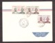 Cameroun - 1962 - Enveloppe Par Avion Avec La Série De Timbres "Réunification" (n° 329 à 331) - Cameroun (1960-...)