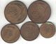 Turkey Collection Of 5 Coins 1922-1926 All Listed & Different - Turquie