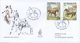 SAN MARINO - FDC VENETIA  2003 - CAMPIONI DELL ' IPPICA  - HORSES - VIAGGIATA - FDC