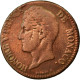 Monnaie, Monaco, Honore V, 5 Centimes, Cinq, 1837, Monaco, TB+, Cast Brass - 1819-1922 Onorato V, Carlo III, Alberto I