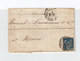 Sur Lettre AC Pour Nîmes Type Sage 15 C. Bleu CAD Moulins 1890.(1113x) - 1877-1920: Période Semi Moderne