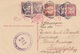 PORTUGAL 1933 - 25 C Ganzsache + 3 X 10 + 40 C Zusatzfrankierung Auf Pk Gel.v. Portugal > D.Bank Discont Hamburg - Briefe U. Dokumente