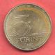 5 Forint , HONGRIE , Laiton , 1993 BP , N° KM # 694 - Hongrie