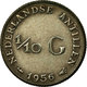 Monnaie, Netherlands Antilles, Juliana, 1/10 Gulden, 1956, TTB, Argent, KM:3 - Antilles Néerlandaises