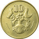 Monnaie, Chypre, 10 Cents, 1985, TTB+, Nickel-brass, KM:56.2 - Chypre