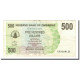 Billet, Zimbabwe, 500 Dollars, 2006-08-01, KM:43, TTB - Zimbabwe