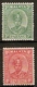 MALAYA - PAHANG 1941 3c And 8c THIN STRIATED PAPER SG 31a, 36 MOUNTED MINT Cat £45 - Pahang