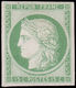 ESS FRANCE - Poste - 2, Essai En Vert Clair Sur Papier Carton: 15c. Cérès (Spink) - 1849-1850 Ceres