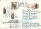 Ukraine Registered Uprated Postal Stationery Sent To Denmark 18-5-1992 With Stamps On Front And Backside Of The Cover - Ukraine