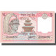 Billet, Népal, 5 Rupees, Undated (1987- ), KM:30b, NEUF - Népal
