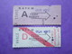 2 ANCIENS TICKETS De Transport  RATVM De Carte Hebdomadaire - BE - Monde