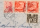 Nederlands Indië - 1949 - 4 Stamps Mixed Franking On Censored Airmail Cover From Batavia To Amsterdam / Nederland - Nederlands-Indië